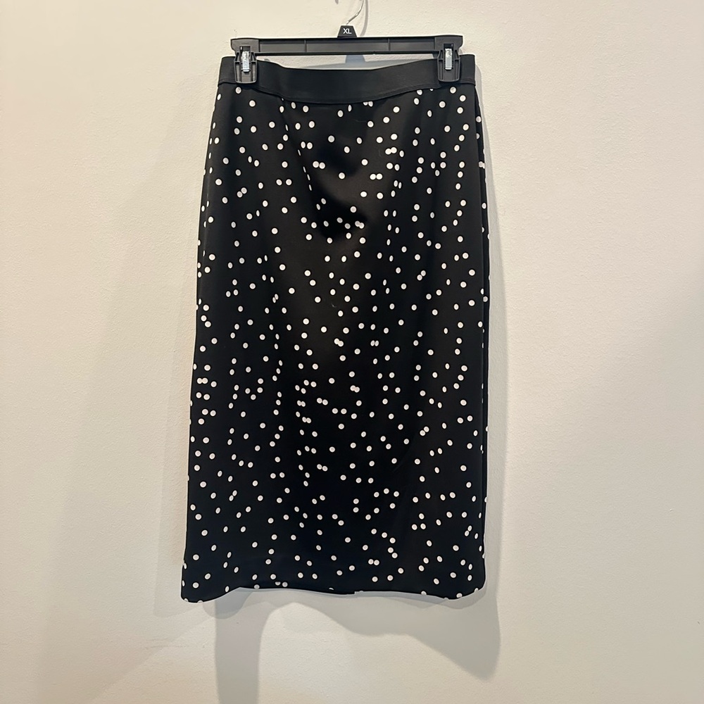 Alfani Black Skirt with White Dots